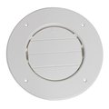 Valterra A/C VENT SPACEPORT ADJ. 4IN PLASTIC, WHITE, CARDED A10-3357VP